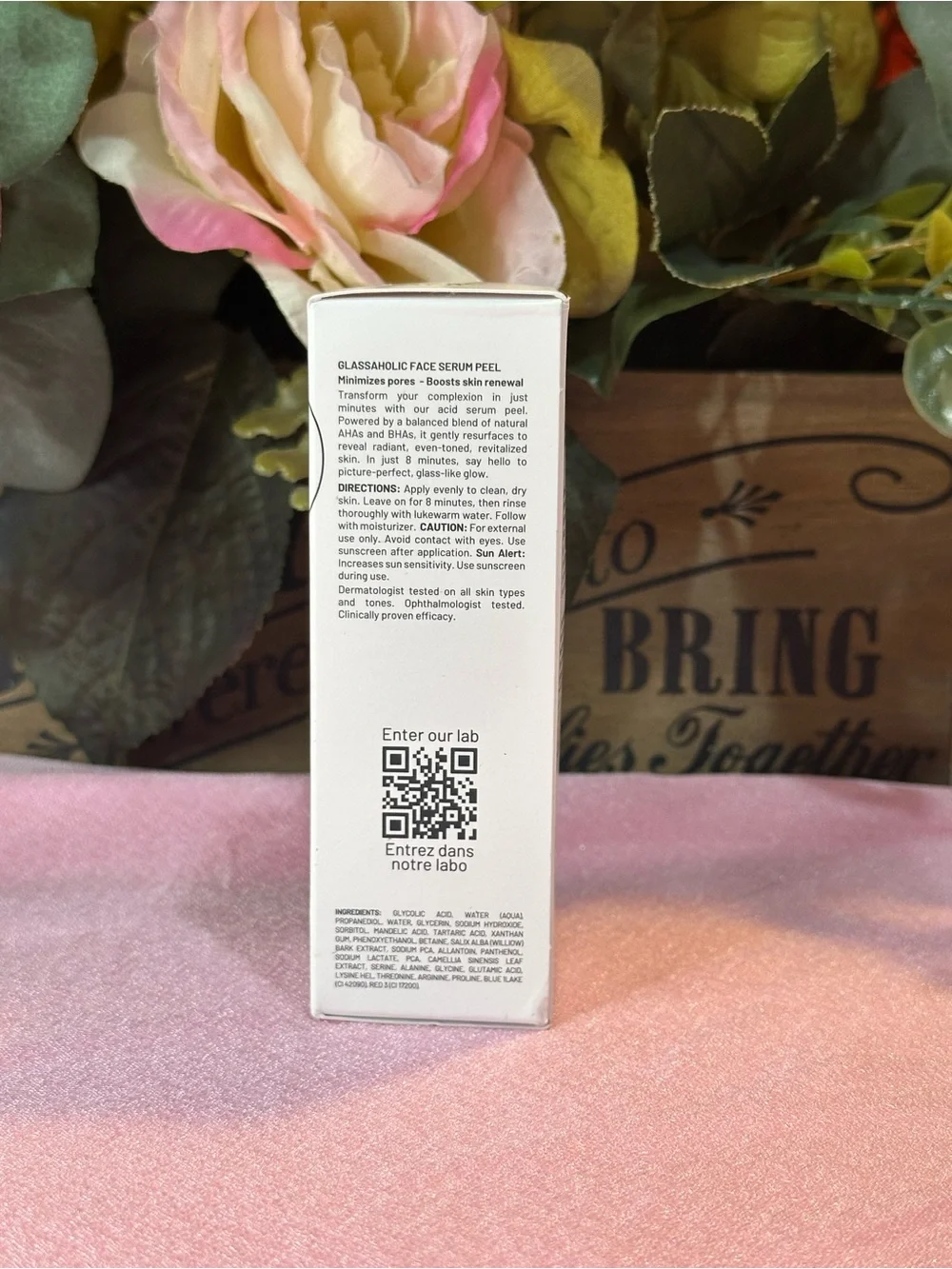 Dr. B LAB Glassaholic Face Serum Peel - White